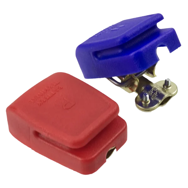 W4 Quick-Fit Battery Clamps Red/Blue 1 Pair