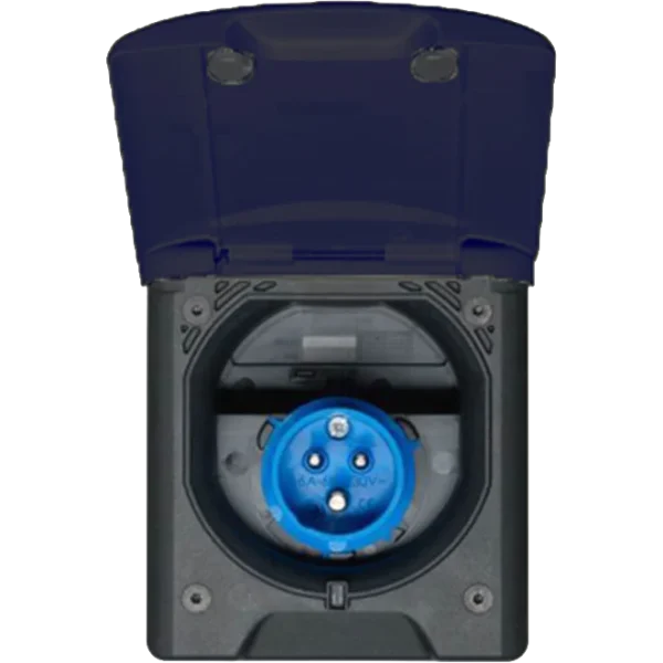 Fawo Black Flush Mains 240v Inlet