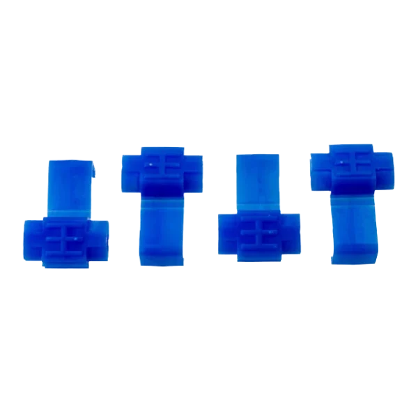W4 Blue Self-Stripping Cable Connector (4 pack)