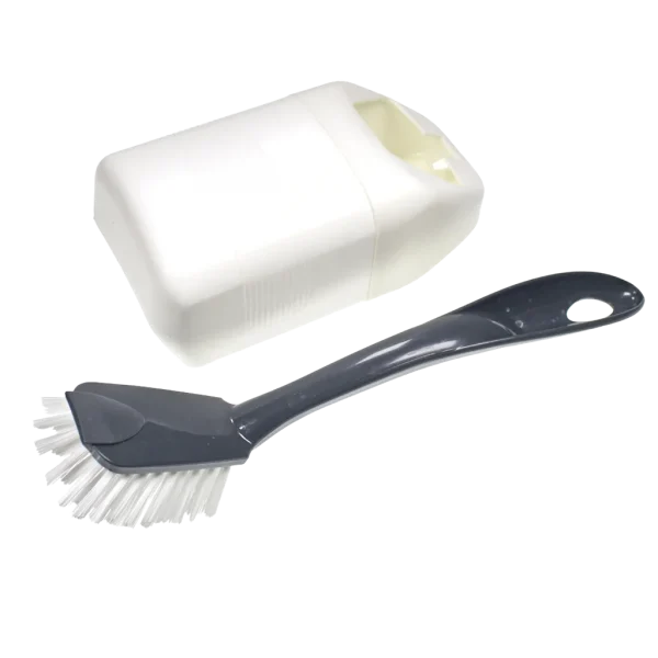 W4 Mini Loo Brush & Holder, Compact Wall-Mounted Design
