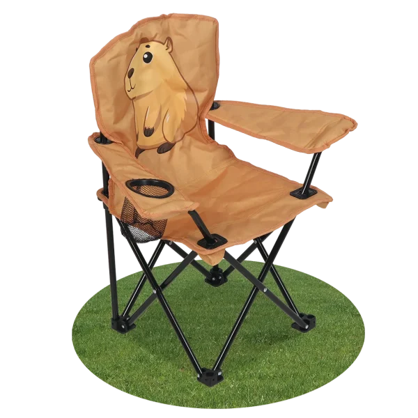 Quest Capybara Folding Chair | 600D PE Coated Polyester, 13mm Steel Frame, 27cm Seat Height, 1.3kg.