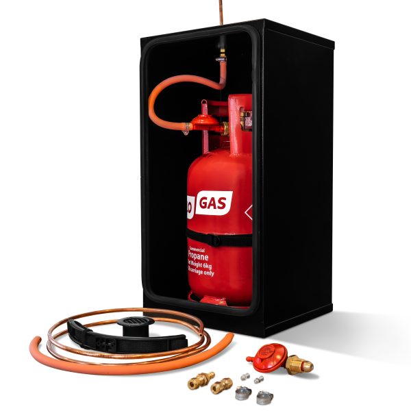 Propane Gas Locker Kit 6kg with Screw-on Regulator