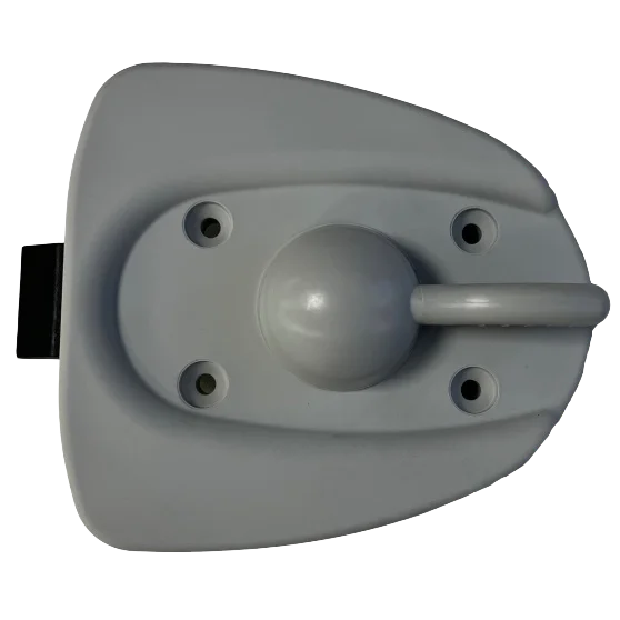 Hartal Left Hand Inner Lock, Light Grey, RAL 7035