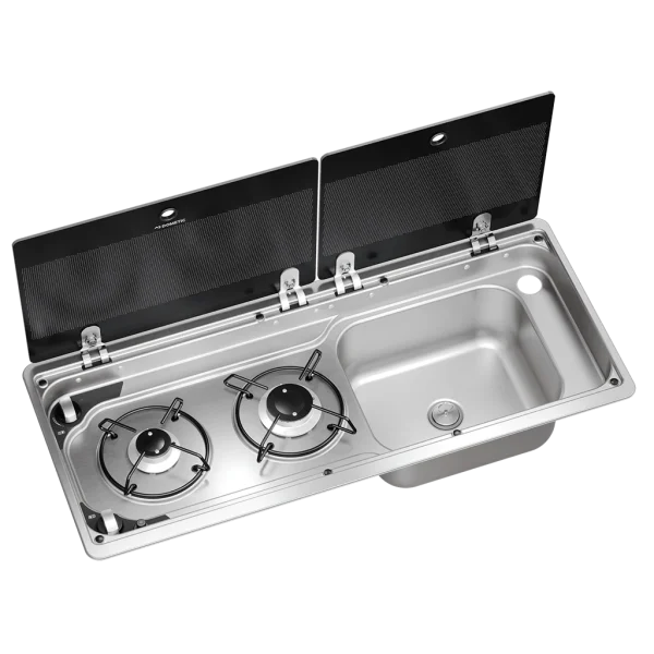 Dometic MO9722R Slimline Hob & Sink Unit RH Piezo Ignition