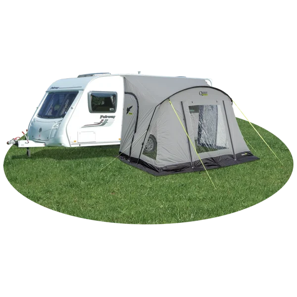 Quest Falcon Pro 325 Poled Porch Awning - Mid Grey