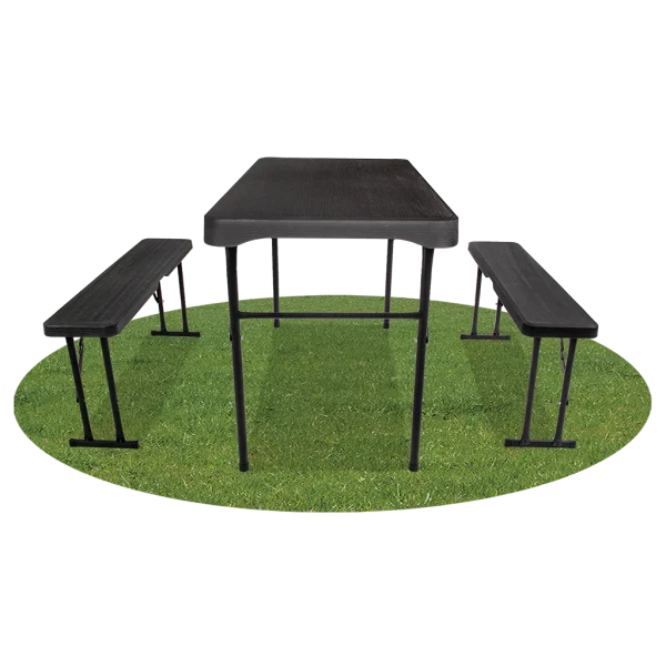 Quest Jet Stream Grassmoor Table & Bench 108x60cm