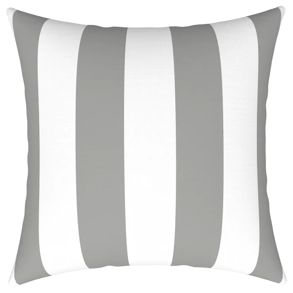 Quest Elite Comfort Cushion Striped Grey 43x43cm