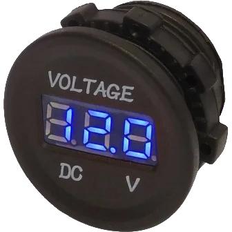 Blue Voltmeter 12V-24V Digital Dash