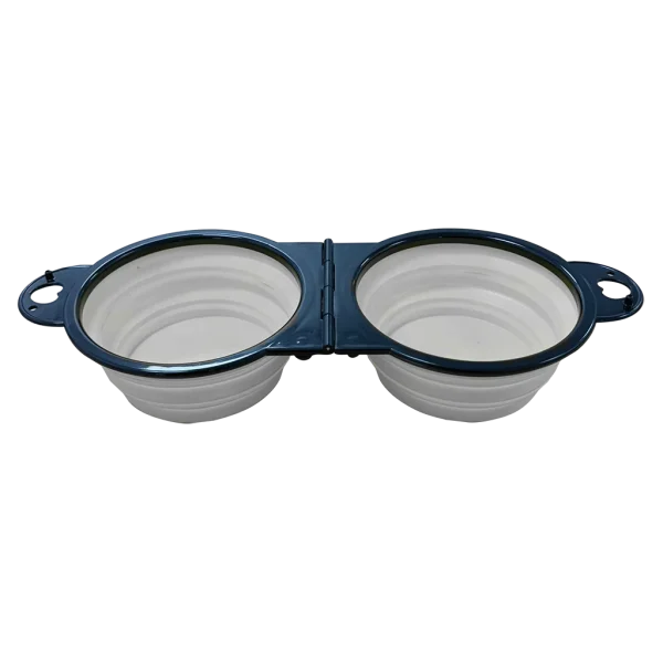 Quest Dual Collapsable Pet Bowl 35x13cm