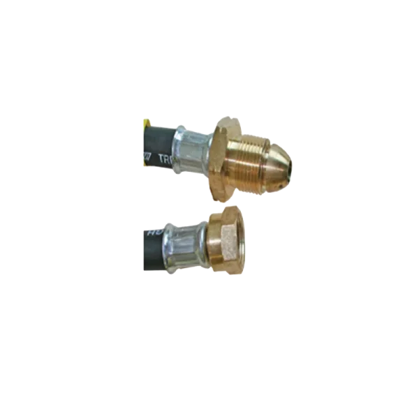 Propane Pigtails Black W20 Class 3 1.5m 6.3mm