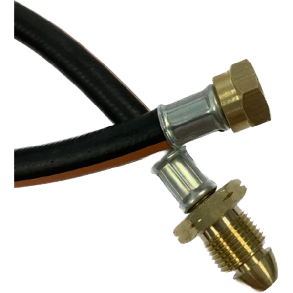 Propane Pigtail Hose 450mm x 6.3mm Black