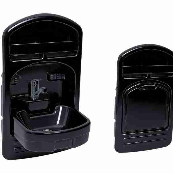 Black Tip-Up Basin & Shower Tap