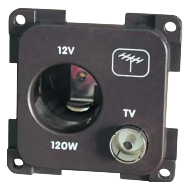 CBE Grey 12V & TV Socket