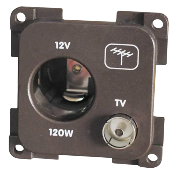 CBE Light Grey 12V & TV Socket