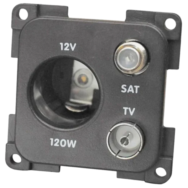 CBE Light Grey 12V TV & Satellite Socket