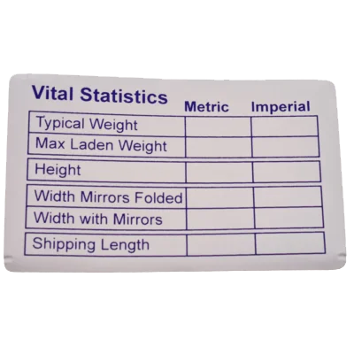 W4 Vital Statistics Sticker