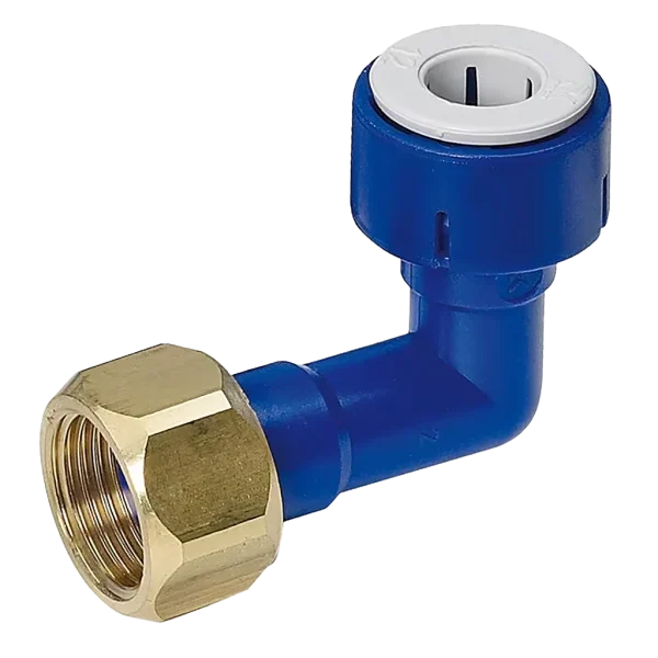 Reich 1/2" UniQuick Angled Connector with screw connection
