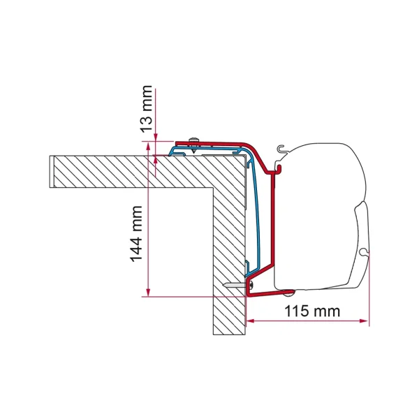 Fiamma Adapter Rapido 500 666F – 696F(430Cm)