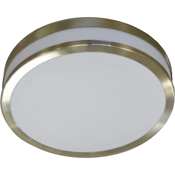 Galluna Satin Silver Flush Light Fitting