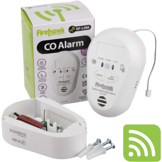 Firehawk CO10 – RF 10 Year Battery RF CO2 Alarm