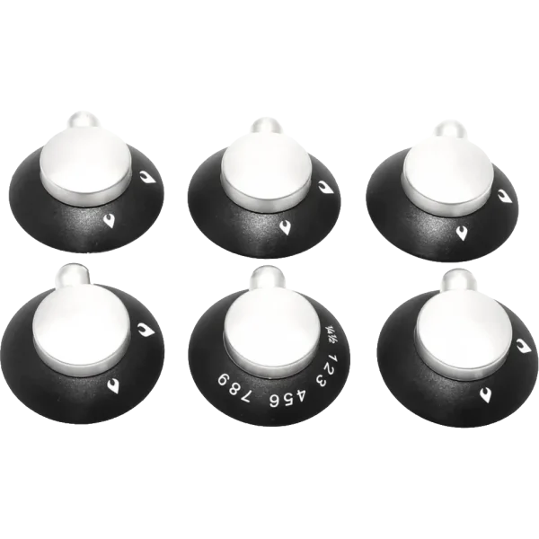 Thetford Oven & Grill knobs Black (6 Pack)